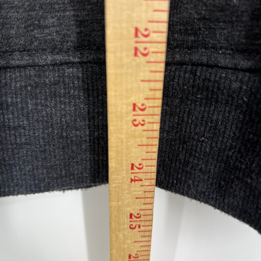 Maurices Womens Large Charcoal Grey Red Buffalo Plaid Quarter Zip Hoodie - Picture 7 of 10